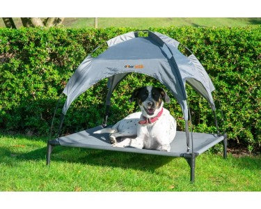 Dobar Outdoor Dog Cot with Sun Canopy