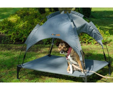Dobar Outdoor Dog Cot with Sun Canopy