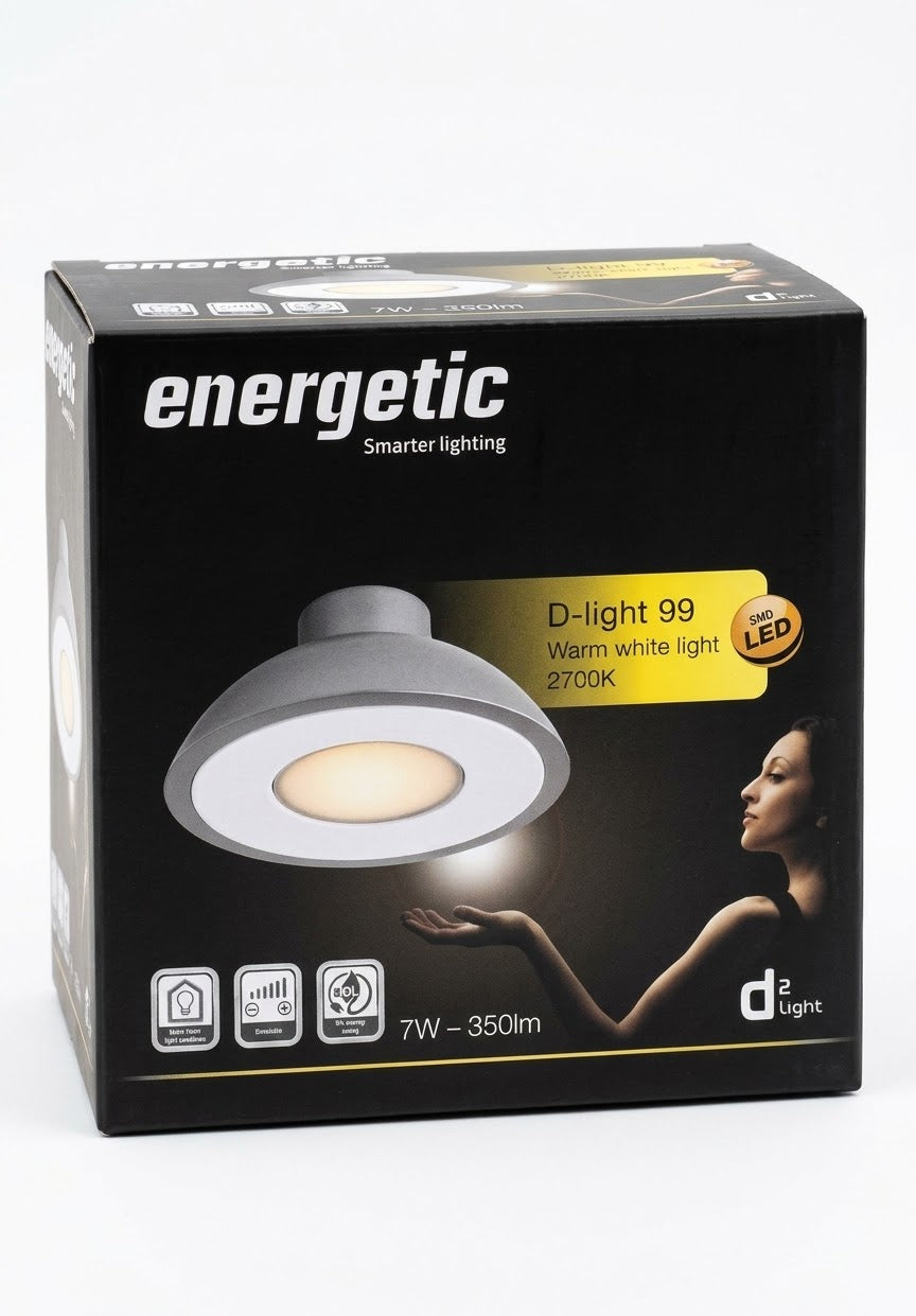 Energetic D-Light 99 Warm White LED Downlight (7W, 350 lm, 2700K)