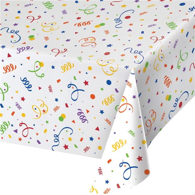 Creative Converting 54 x 108 in. Confetti Table Cloth