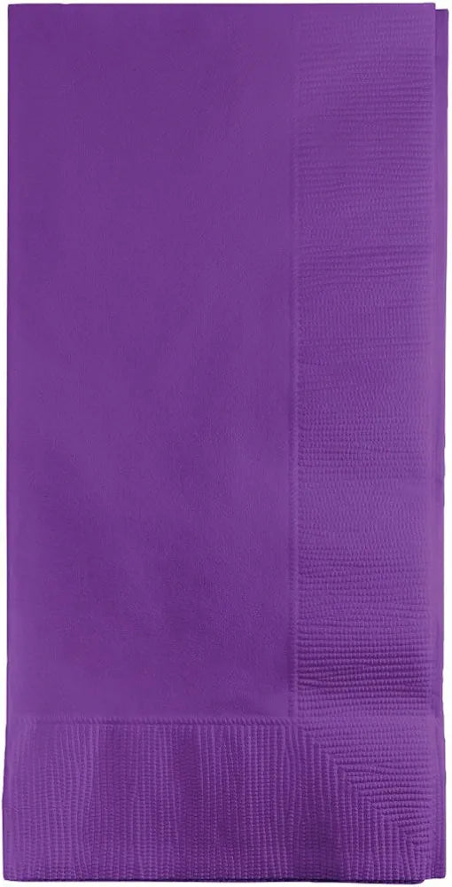 Creative Converting Touch of Color 1950s-style dinner napkins, Amethyst