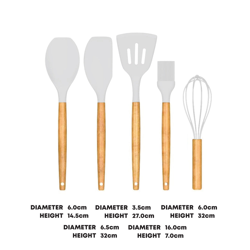 Durane Utensil Set 5pc White