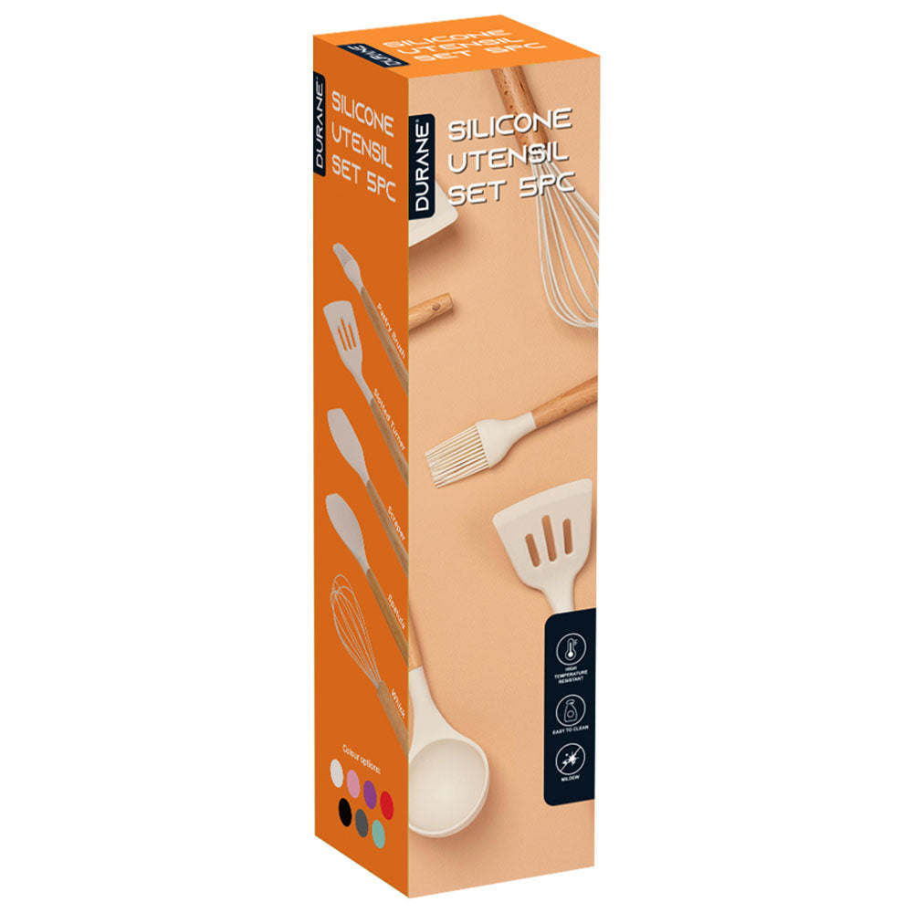 Durane Utensil Set 5pc White