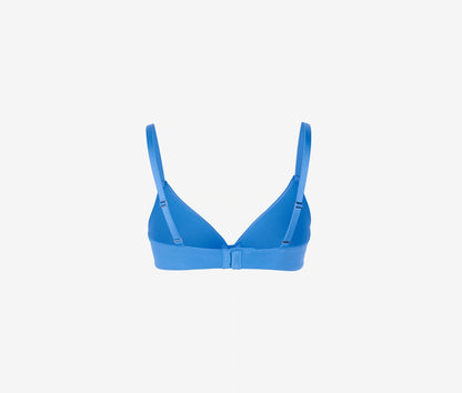 Women Non Padded Underwired Adjustable Bra, Blue