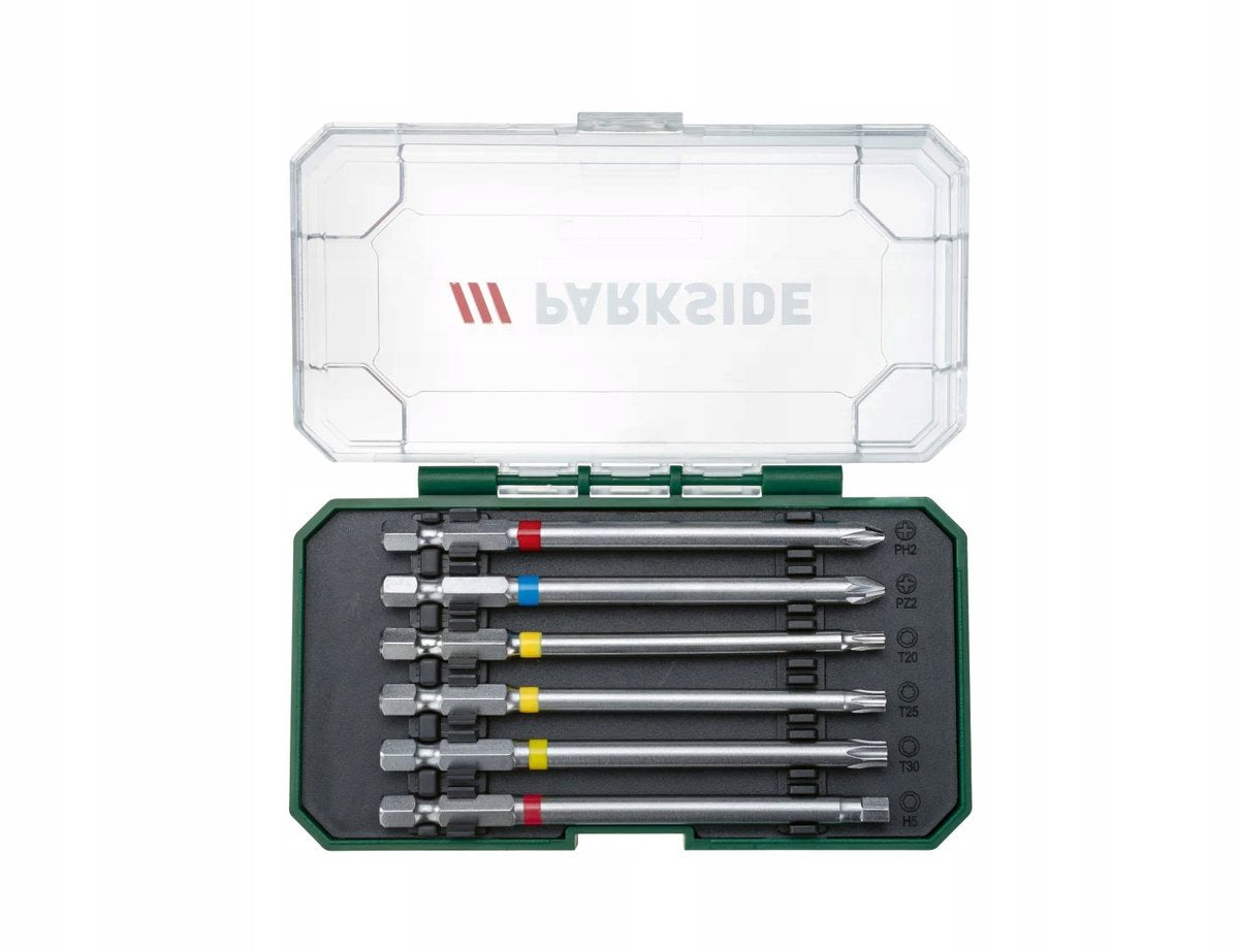 PARKSIDE Color Coded Bit Set PBS - 6 Pieces - 100mm