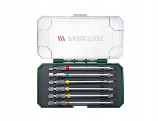 PARKSIDE Color Coded Bit Set PBS - 6 Pieces - 100mm
