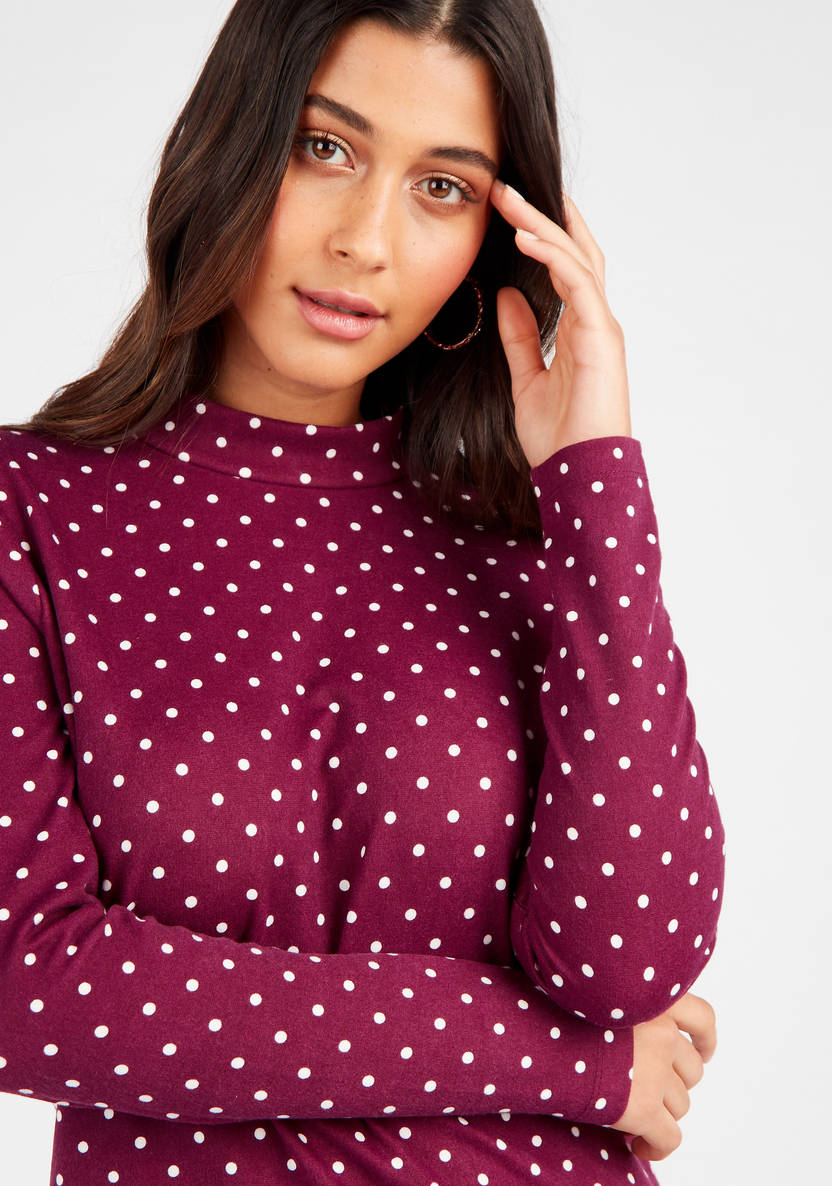 Women/Girls Long-sleeved Midi Shift Dress