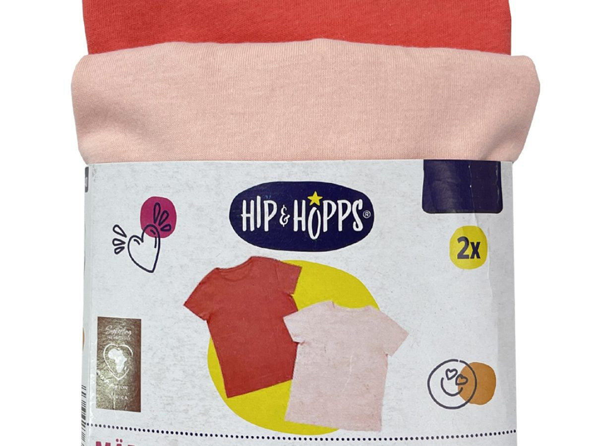 تيشيرت فتيات HIP&HOPPS، قطعتان