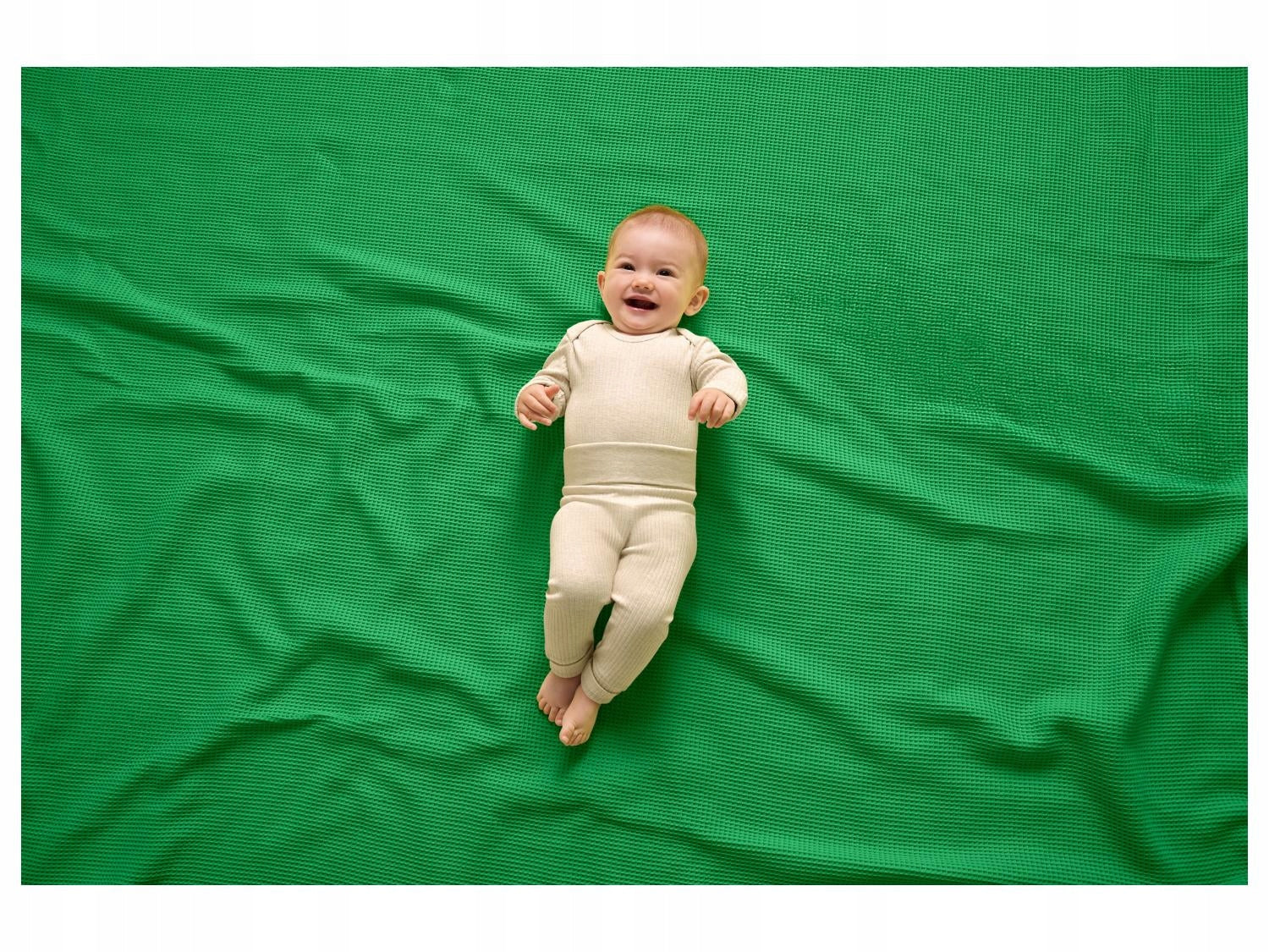 LUPILU Babies’ Ribbed bodysuit/pants Set (Beige)