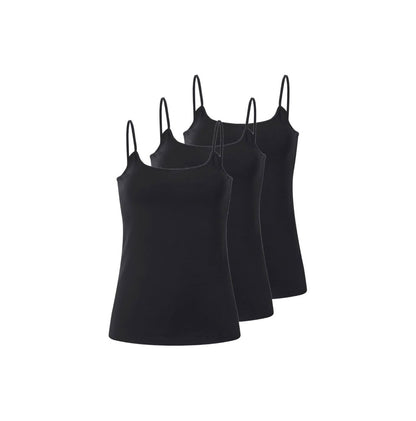 Set of 3 women's thin-strapped tank tops