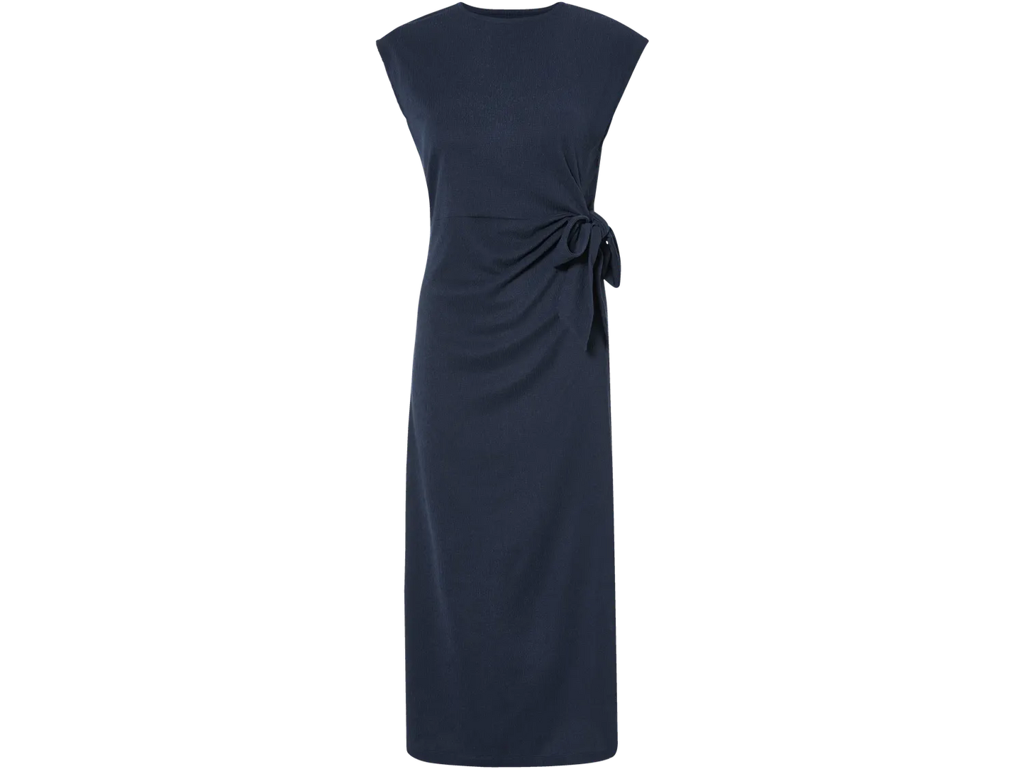 Mousseline midi Dress, navy