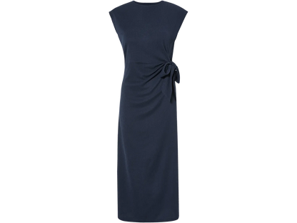 Mousseline midi Dress, navy