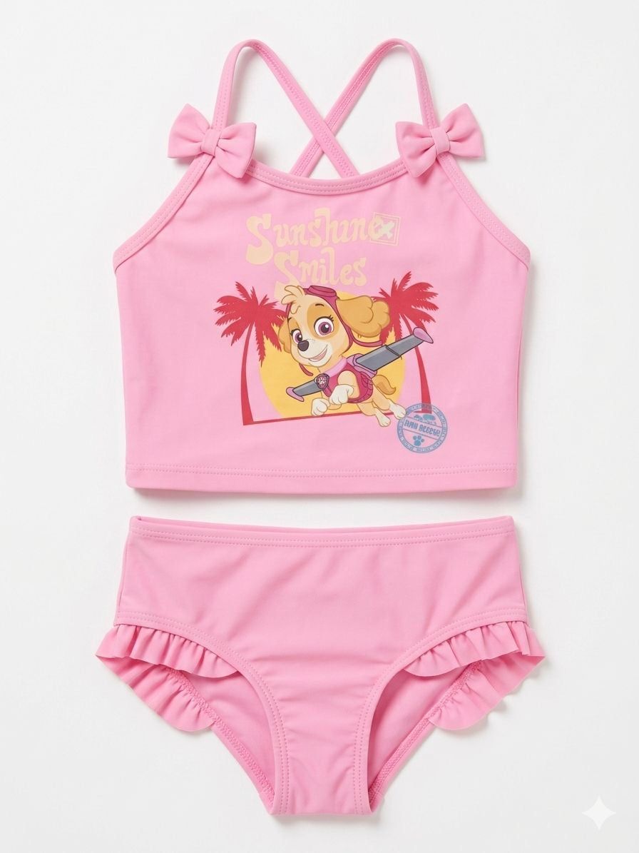 PAW PATROL 2 pieces Girls swimsuit, pink