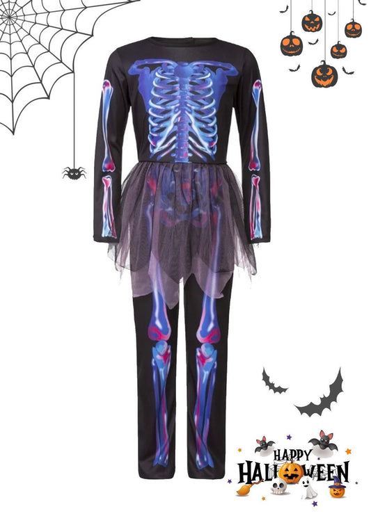 Tuv - Girl's Halloween Costume (Skeleton)