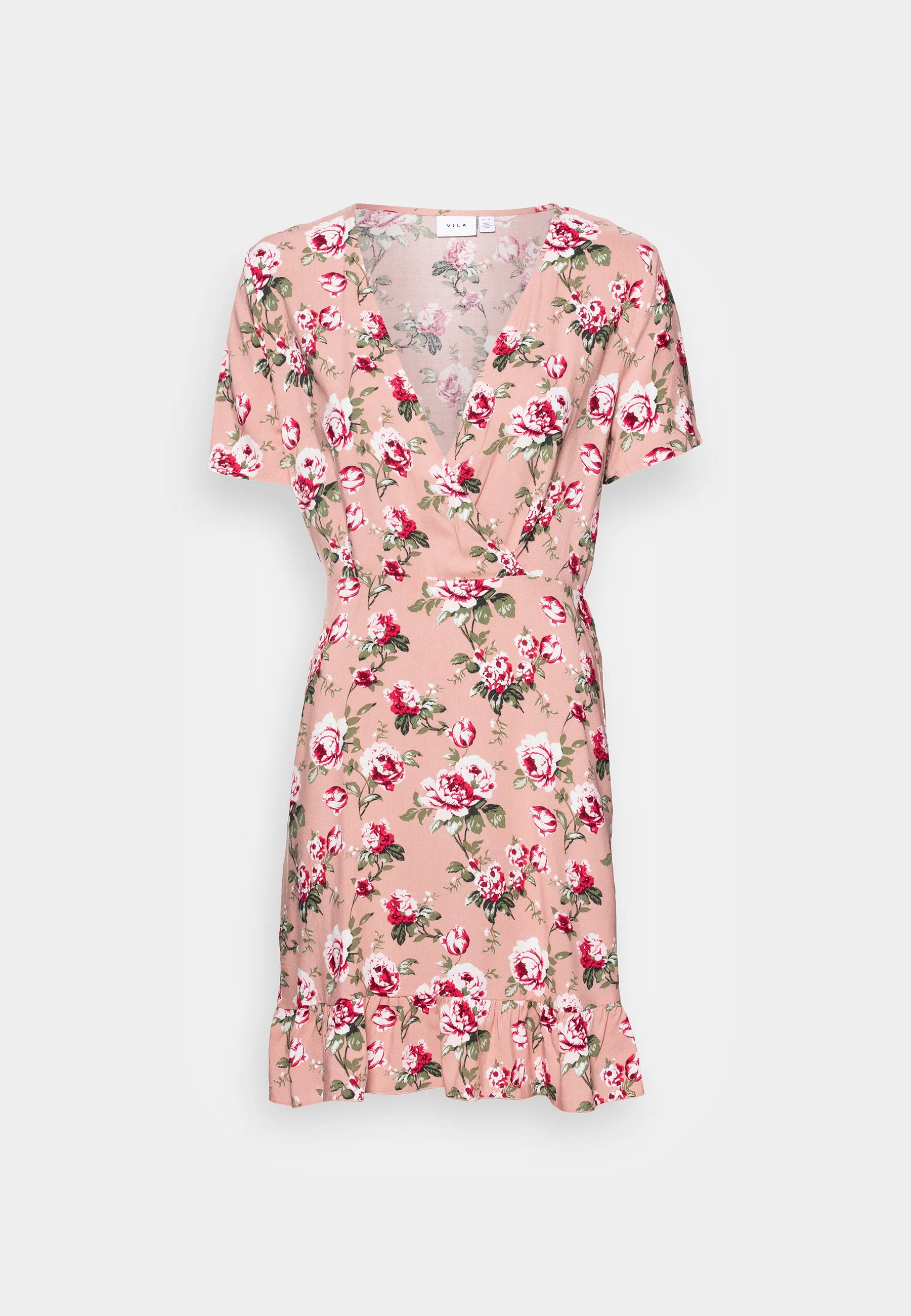 VILA VIEVA AYA V NECK DRESS - Day dress - misty rose pink
