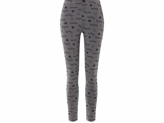 Women's Disney Mickey & Minnie Mouse All-Over Print Leggings – Gray