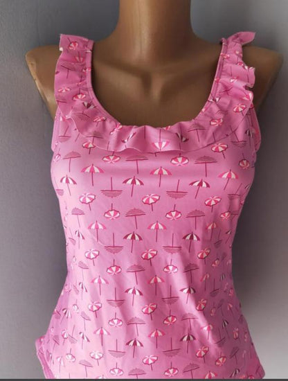 One-piece swimsuit (Pink)