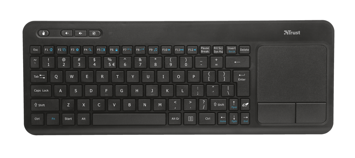 Trust Wireless multimedia keyboard with integrated XL touchpad