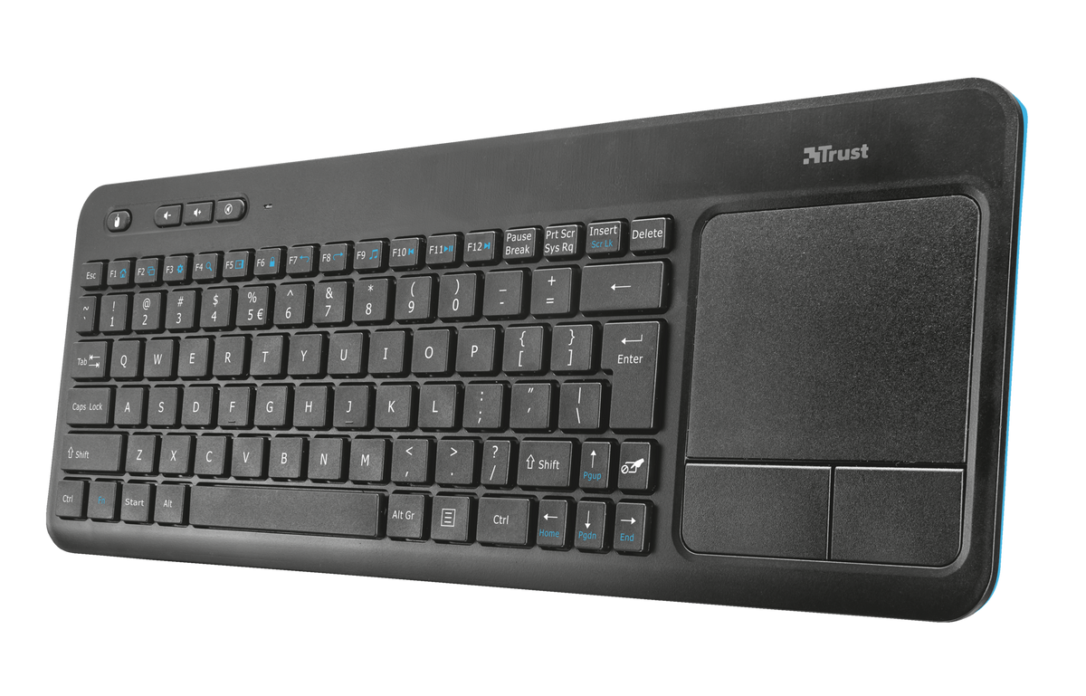 Trust Wireless multimedia keyboard with integrated XL touchpad