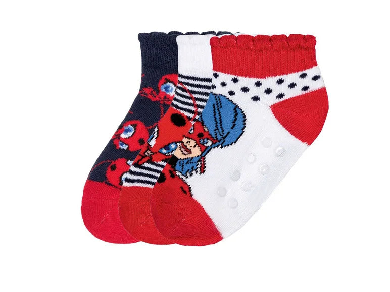 Girls' socks, 3 pairs (Miraculous)