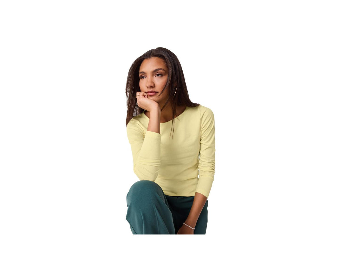 ESMARA Women’s Long sleeve T-Shirt (Yellow)