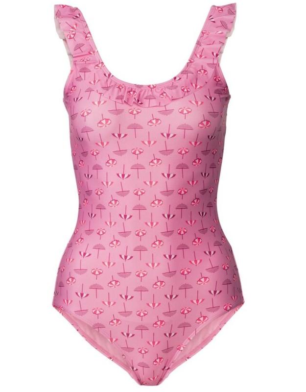 One-piece swimsuit (Pink)