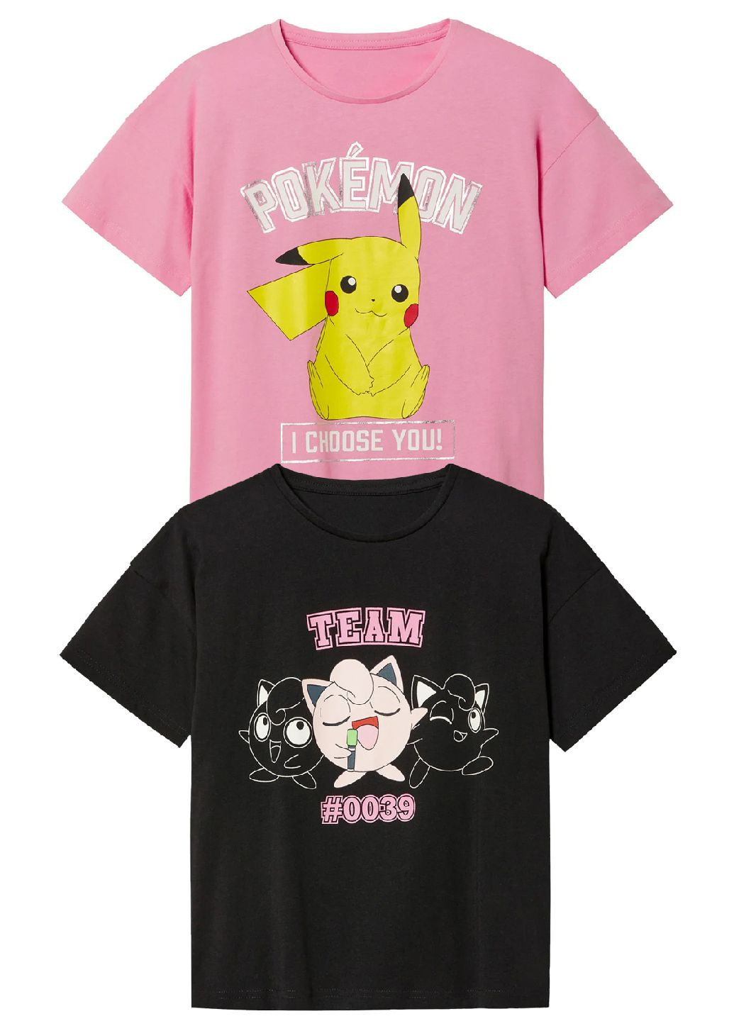 Pokémon Girls' 2-Pack Graphic T-Shirt Set