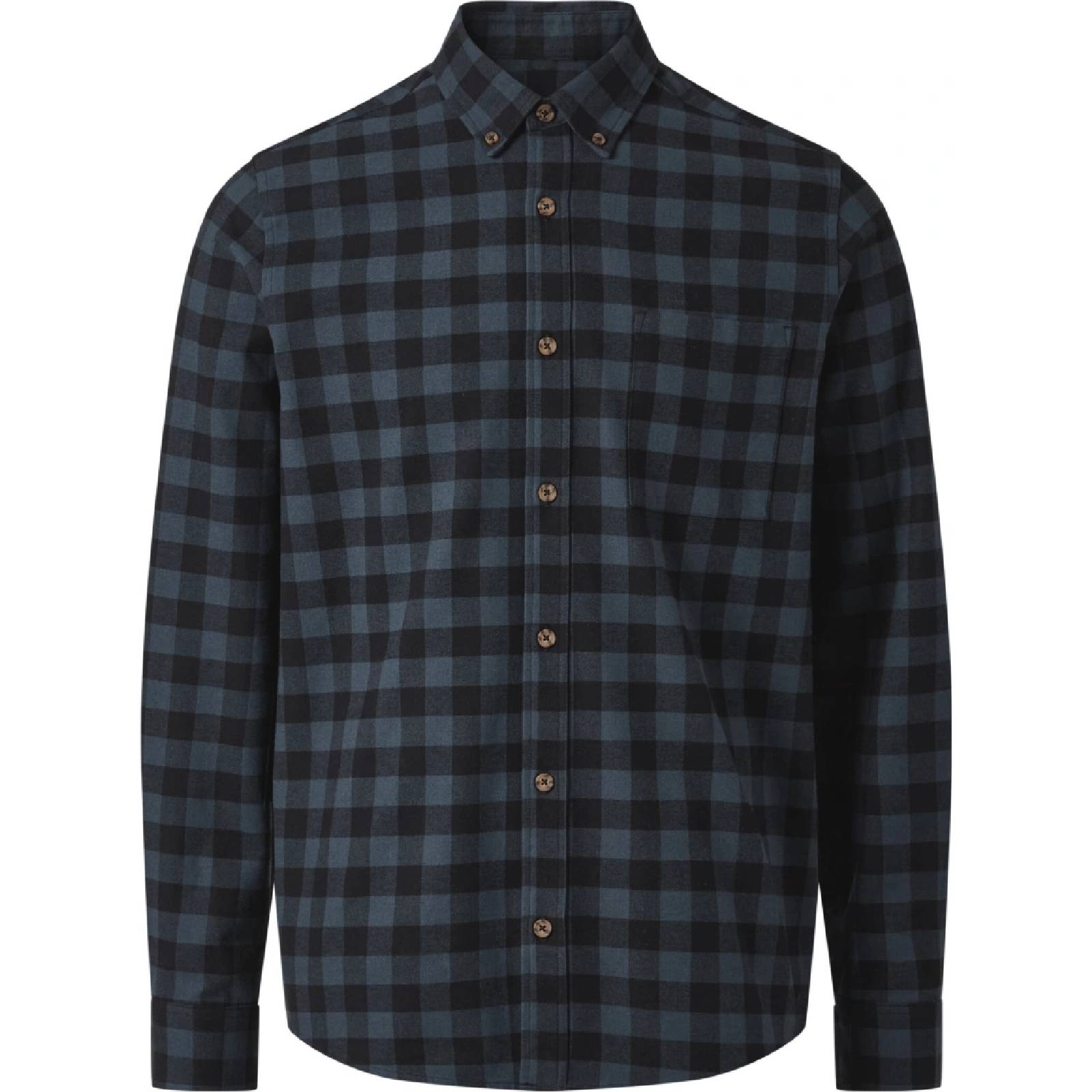 Esmara Men's Casual Flannel Shirt Black/Navy Blue