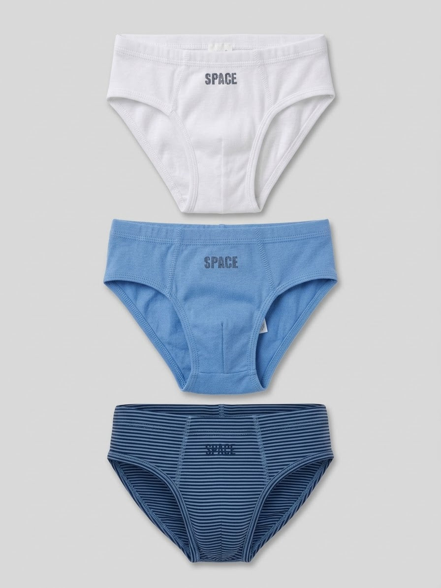 Boys’ Cotton Briefs « Space » , 3 pcs
