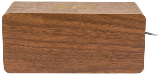 AURIOL® Digital Wooden Alarm Clock with Qi® Charger