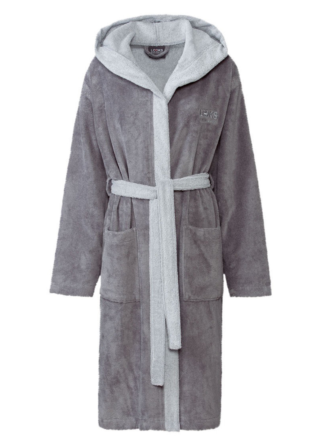 LOOKS by Wolfgang Joop Bathrobe Grey, Medium