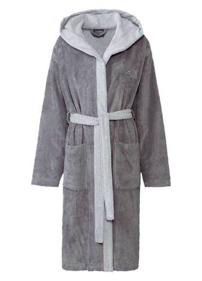 LOOKS by Wolfgang Joop Bathrobe Grey, Medium