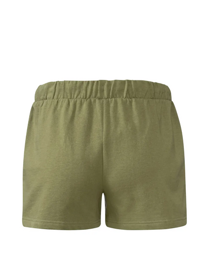 Women's Boho Lace Crochet Shorts – Olive Green