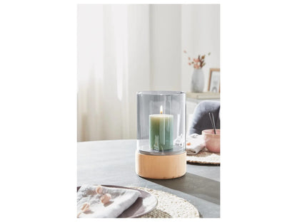 Glass candlestick