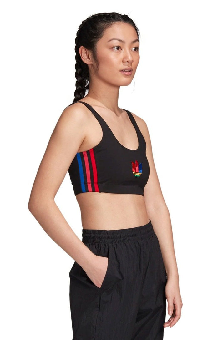 Adidas Originals Adicolor 3D Trefoil Bra Top (Black)