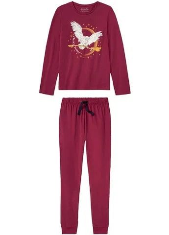 Girls’ Long Cotton Pajama Set, 2pcs - Harry Potter