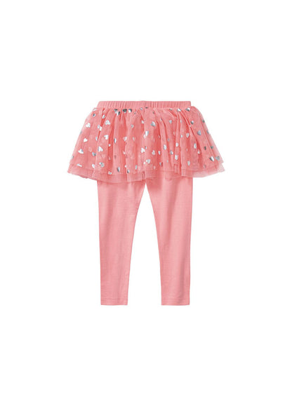 Girls' tulle skirt with leggings