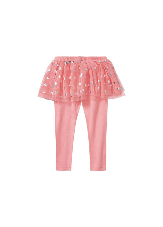 Girls' tulle skirt with leggings