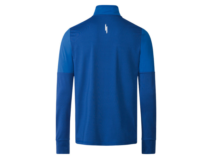 Men's thermal raglan on microfleece Crivit LYCRA® (Blue)