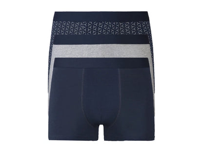 Livergy men's boxers 3 pieces (Grey/Navy)