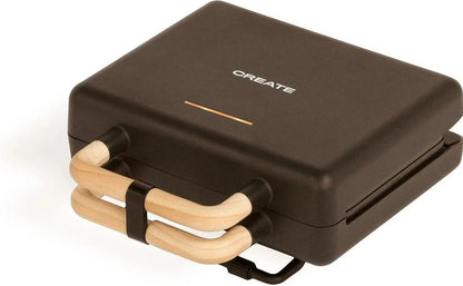 Create STONE 3 IN 1 STUDIO - Sandwich and Waffle Maker, Black