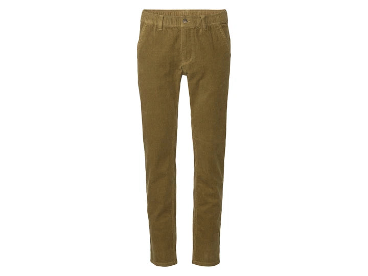 Livergy Corduroy Trousers (Slim Fit), Olive