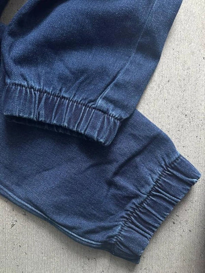 بنطلون جينز رياضي رجالي LIVERGY® "جوغر" (48، كحلي)