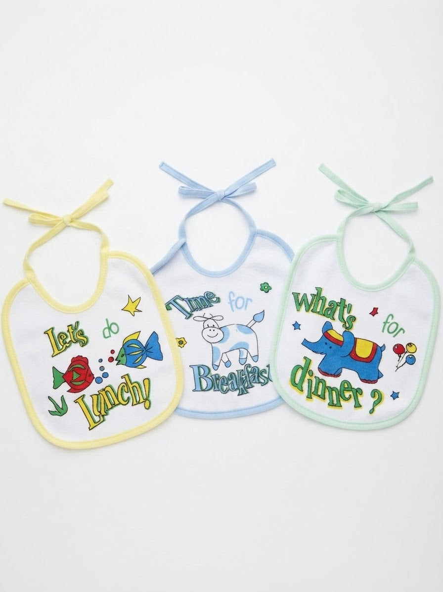 Waterproof Baby bib set , 3 pcs ( animals)
