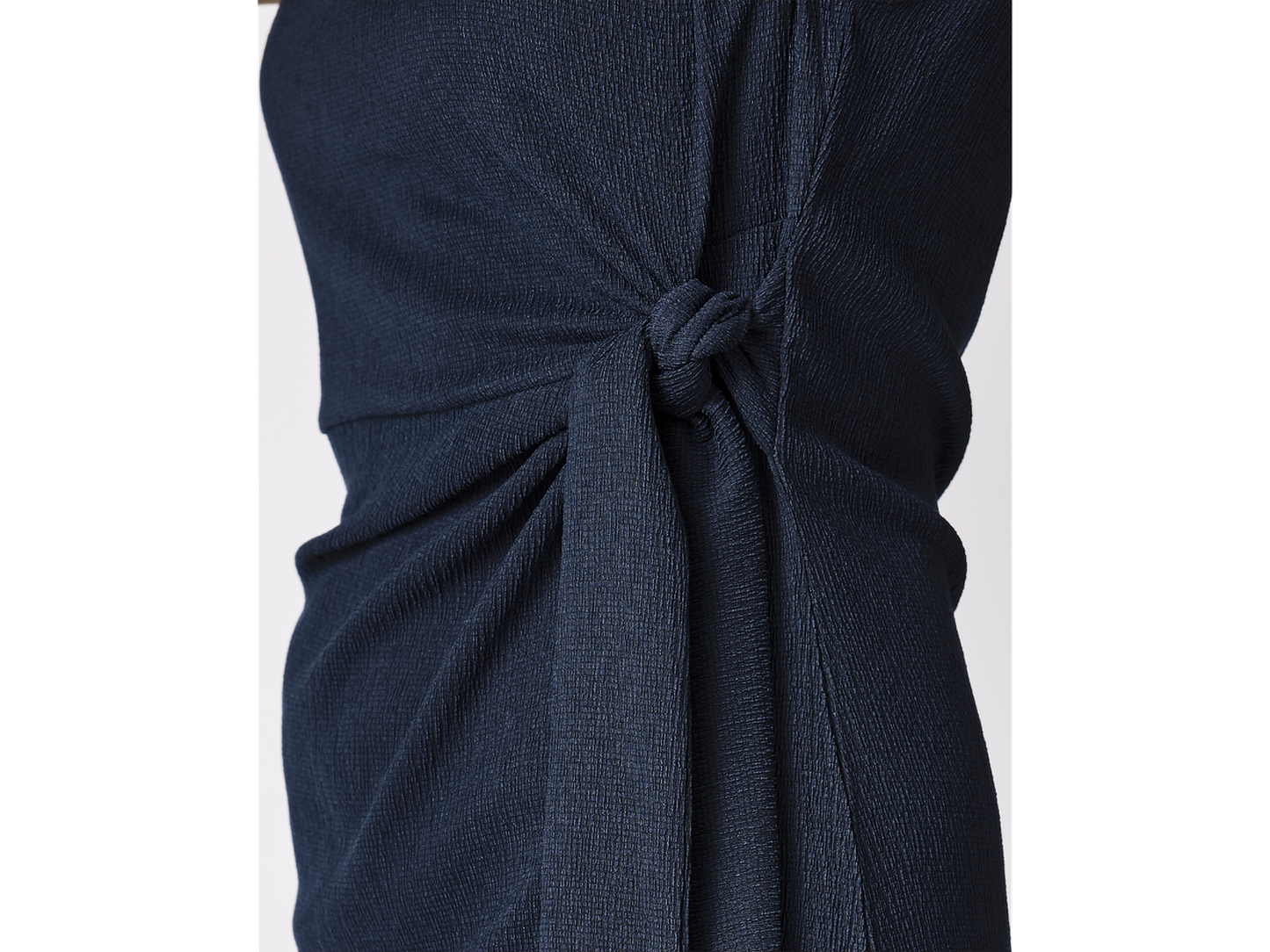 Mousseline midi Dress, navy