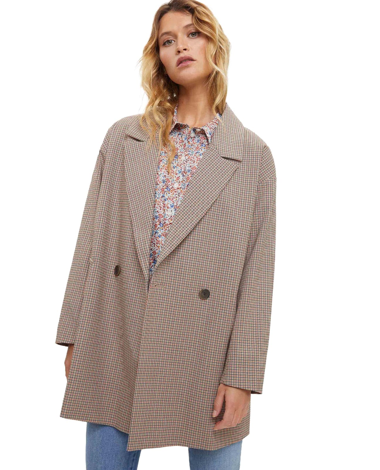 Burton Of London Heritage Oversized Plaid Blazer