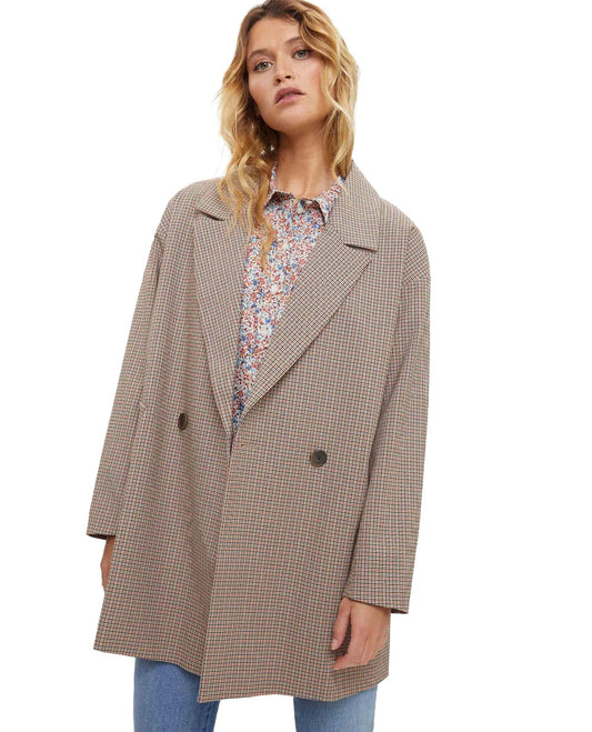 Burton Of London Heritage Oversized Plaid Blazer