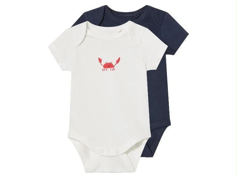KUNIBOO Boys Shortsleeve bodysuit, 2 pcs
