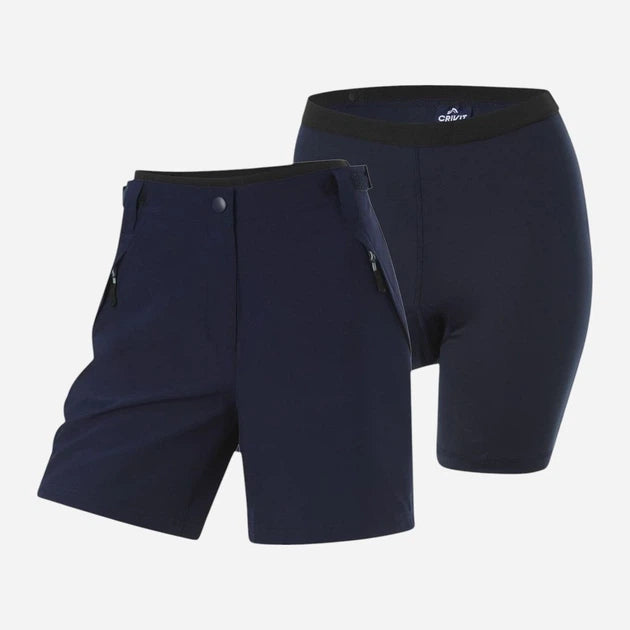 Newcential Women's Functional Cycling Shorts 2-in-1