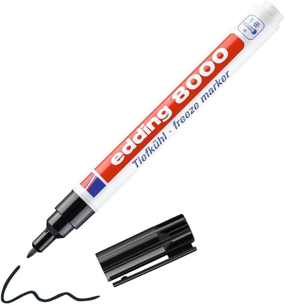 edding 8000 Freezer Markers - Black